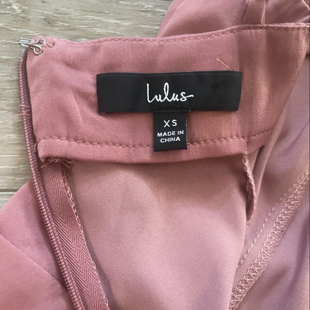 Lulu’s Let’s Celebrate Tonight Mauve Satin Dress - Picture 3 of 6